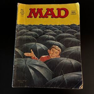 Mad Magazine June 1975 Number 175 Vintage Alfred E Neuman Umbrellas